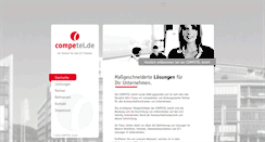 Desktop Screenshot of competel.de